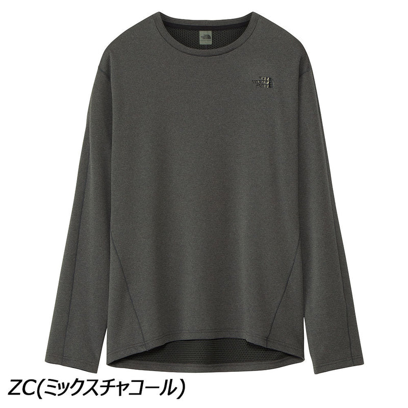 ノースフェイス ロングスリーブフラッシュドライクルー NT62312 Tシャツ 長袖 吸汗 速乾 UVプロテクト 静電ケア メンズ