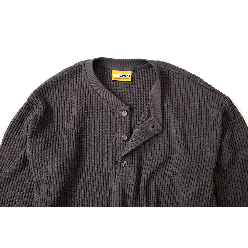 ストーンアイランド ヘンリーワッフル生地×デニム地 XL ロングスリーブ ストーンアイランド ヘンリーワッフル生地×デニム地 XL ロングスリーブ