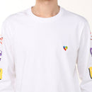 チャムス アンチバグペーパーハートロングスリーブTシャツ CH01-2505 Tシャツ 長袖 ユニセックス 虫よけ加工