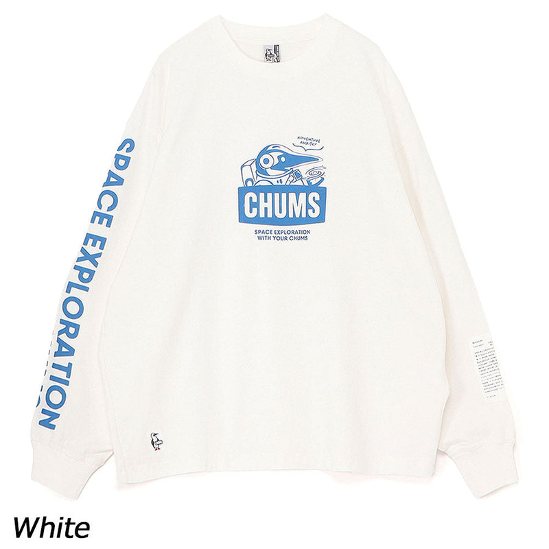 チャムス スペースブービーブラッシュドロングスリーブTシャツ CH01-2633 Tシャツ 長袖 ユニセックス