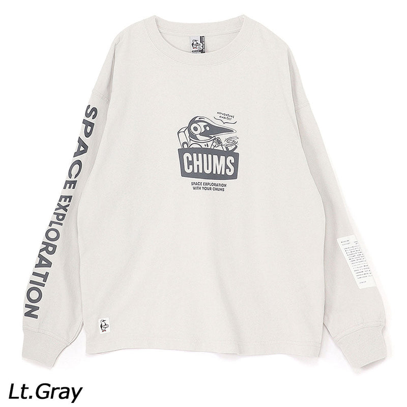 チャムス スペースブービーブラッシュドロングスリーブTシャツ CH01-2633 Tシャツ 長袖 ユニセックス