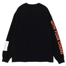 チャムス スペースブービーブラッシュドロングスリーブTシャツ CH01-2633 Tシャツ 長袖 ユニセックス