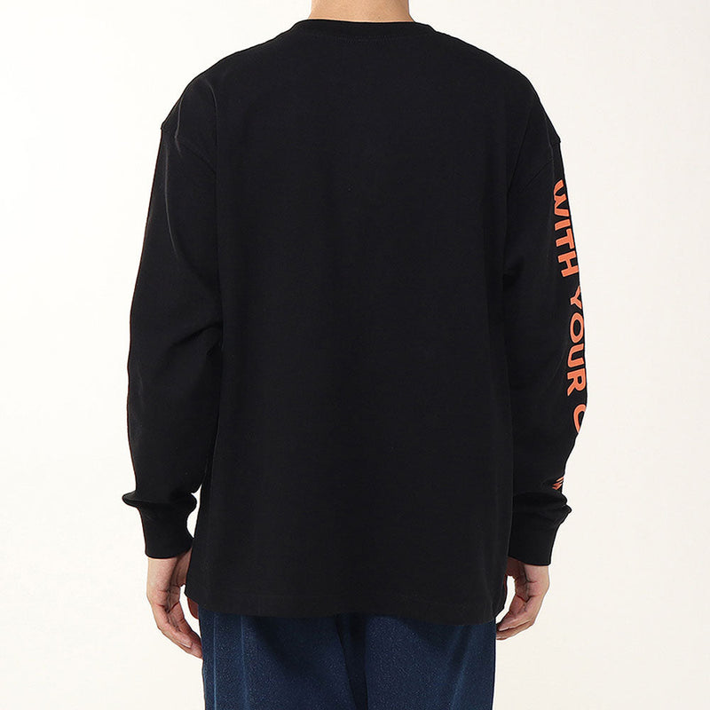 チャムス スペースブービーブラッシュドロングスリーブTシャツ CH01-2633 Tシャツ 長袖 ユニセックス