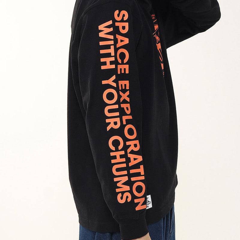 チャムス スペースブービーブラッシュドロングスリーブTシャツ CH01-2633 Tシャツ 長袖 ユニセックス