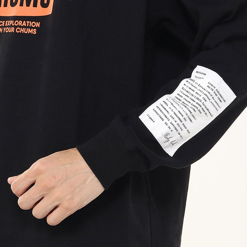 チャムス スペースブービーブラッシュドロングスリーブTシャツ CH01-2633 Tシャツ 長袖 ユニセックス