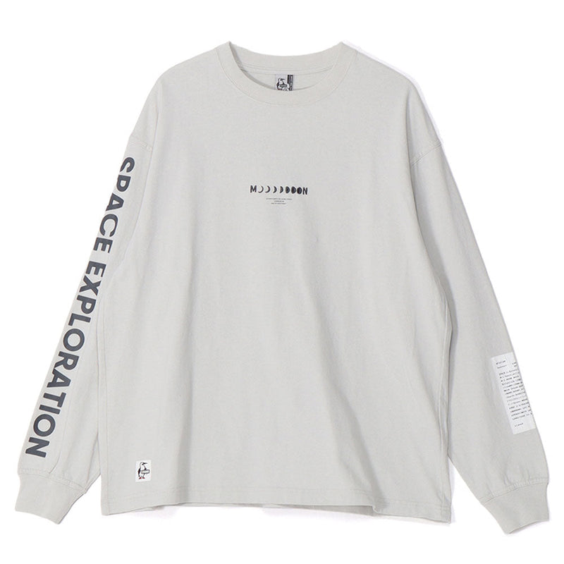 チャムス スペースブービームーンブラッシュドロングスリーブTシャツ CH01-2634 Tシャツ 長袖 オーバーサイズ ユニセックス