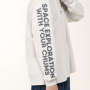 チャムス スペースブービームーンブラッシュドロングスリーブTシャツ CH01-2634 Tシャツ 長袖 オーバーサイズ ユニセックス