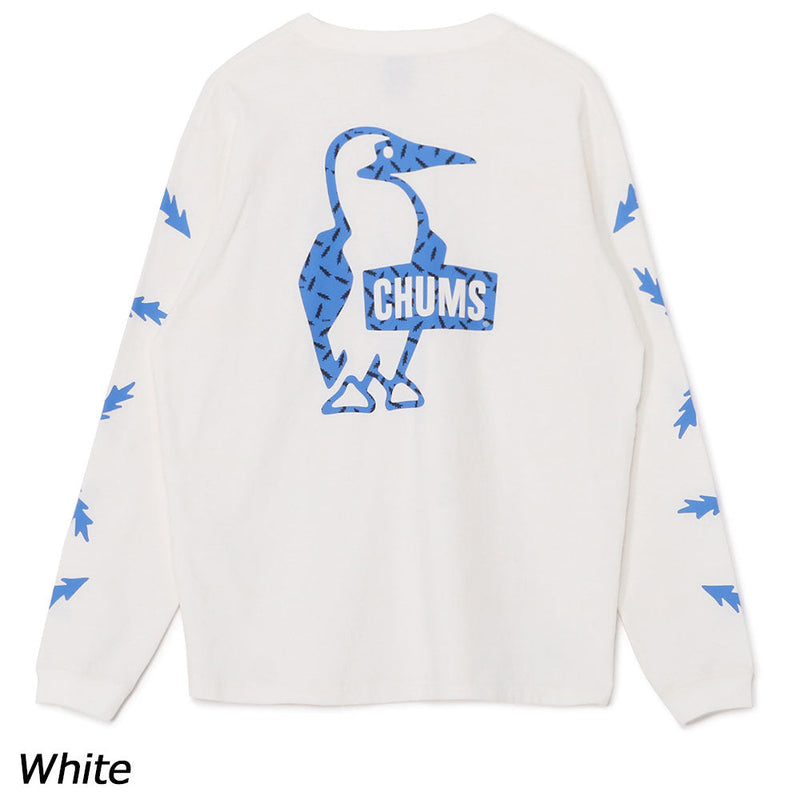 チャムス かせきさいだぁ パターンブラッシュドロングスリーブTシャツ CH01-2636 Tシャツ 長袖 ユニセックス