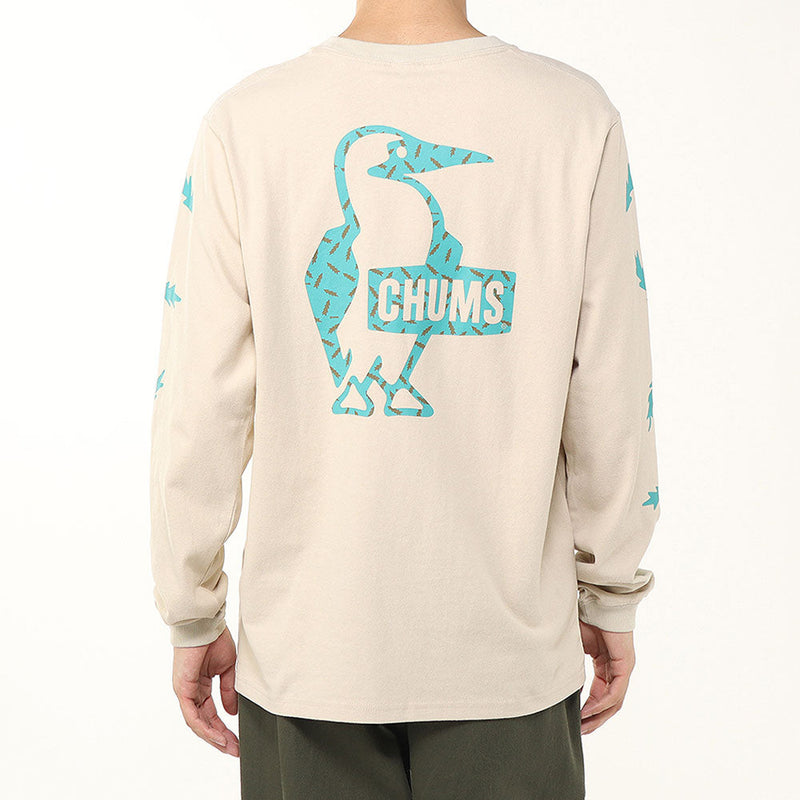 チャムス かせきさいだぁ パターンブラッシュドロングスリーブTシャツ CH01-2636 Tシャツ 長袖 ユニセックス