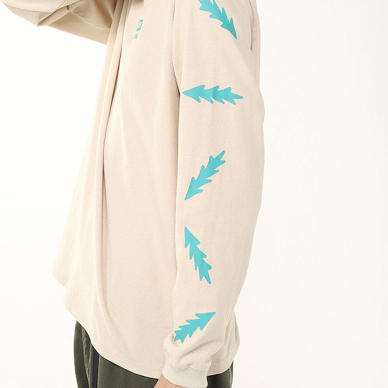 チャムス かせきさいだぁ パターンブラッシュドロングスリーブTシャツ CH01-2636 Tシャツ 長袖 ユニセックス