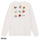 チャムス かせきさいだぁ アラカルト2ブラッシュドロングスリーブTシャツ CH01-2637 Tシャツ 長袖 ユニセックス 親子お揃い