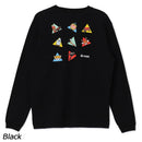 チャムス かせきさいだぁ アラカルト2ブラッシュドロングスリーブTシャツ CH01-2637 Tシャツ 長袖 ユニセックス 親子お揃い