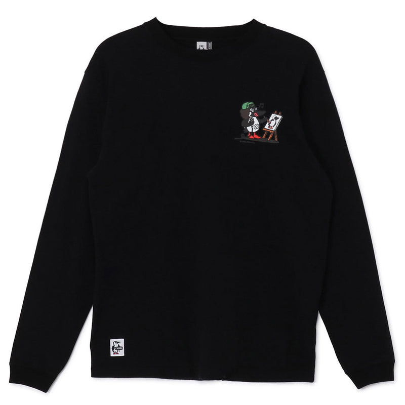 チャムス かせきさいだぁ アラカルト2ブラッシュドロングスリーブTシャツ CH01-2637 Tシャツ 長袖 ユニセックス 親子お揃い