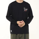 チャムス かせきさいだぁ アラカルト2ブラッシュドロングスリーブTシャツ CH01-2637 Tシャツ 長袖 ユニセックス 親子お揃い