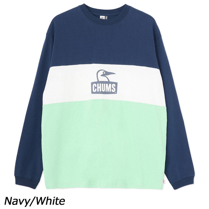 チャムス カーンズパネルロングスリーブTシャツ CH01-2652 Tシャツ 長袖 オーバーサイズ ユニセックス