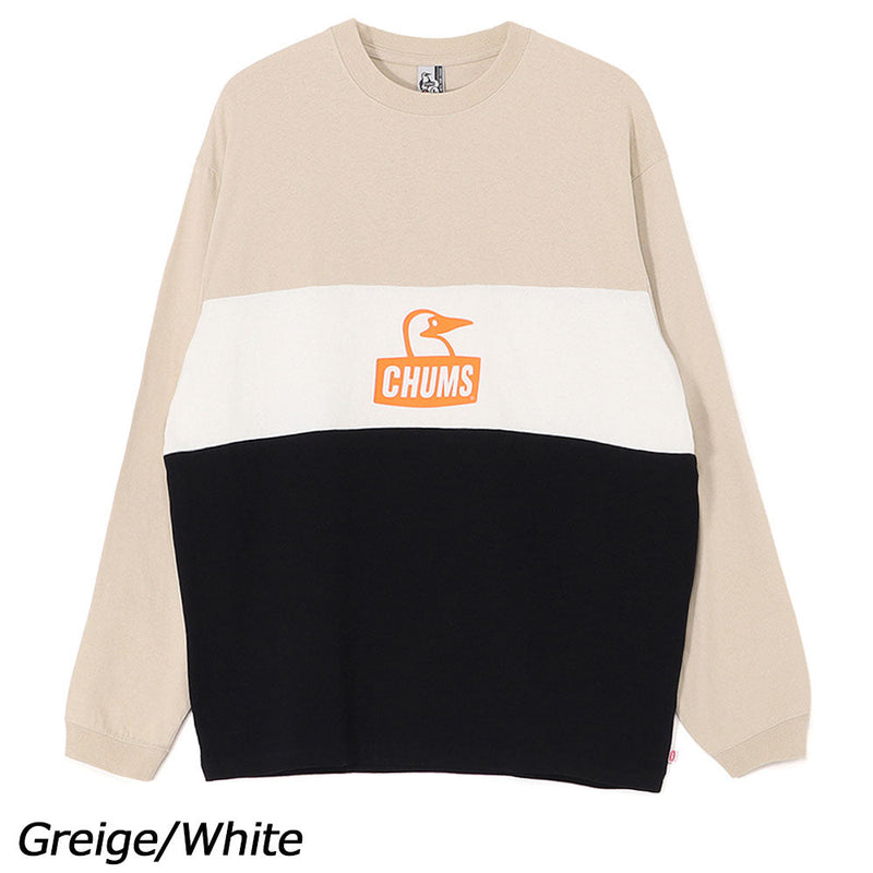 チャムス カーンズパネルロングスリーブTシャツ CH01-2652 Tシャツ 長袖 オーバーサイズ ユニセックス