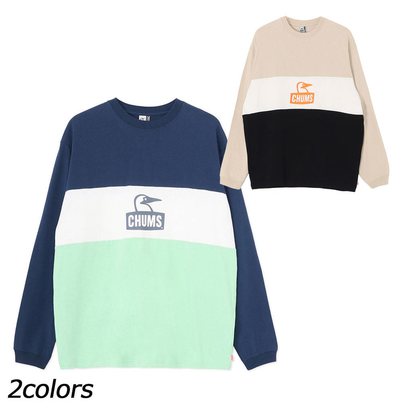 チャムス カーンズパネルロングスリーブTシャツ CH01-2652 Tシャツ 長袖 オーバーサイズ ユニセックス