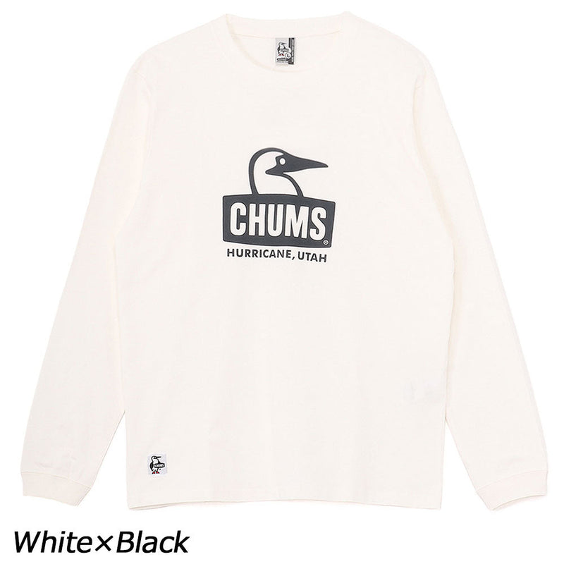 チャムス ブービーフェイスブラッシュドロングスリーブTシャツ CH01-2667 Tシャツ 長袖 ユニセックス 定番 人気 親子お揃い