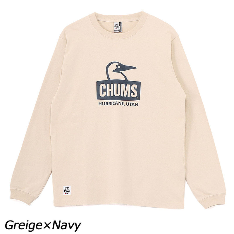 チャムス ブービーフェイスブラッシュドロングスリーブTシャツ CH01-2667 Tシャツ 長袖 ユニセックス 定番 人気 親子お揃い