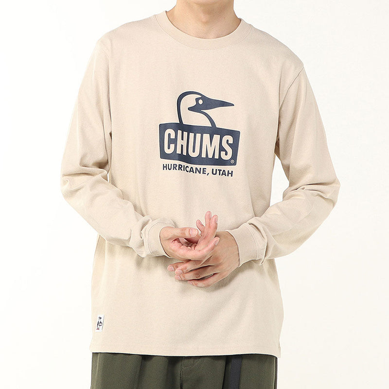 チャムス ブービーフェイスブラッシュドロングスリーブTシャツ CH01-2667 Tシャツ 長袖 ユニセックス 定番 人気 親子お揃い