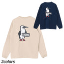 チャムス ブービーロゴブラッシュドロングスリーブTシャツ CH01-2668 Tシャツ 長袖 ユニセックス 定番 人気 親子お揃い