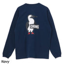 チャムス ブービーロゴブラッシュドロングスリーブTシャツ CH01-2668 Tシャツ 長袖 ユニセックス 定番 人気 親子お揃い