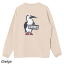 チャムス ブービーロゴブラッシュドロングスリーブTシャツ CH01-2668 Tシャツ 長袖 ユニセックス 定番 人気 親子お揃い