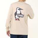 チャムス ブービーロゴブラッシュドロングスリーブTシャツ CH01-2668 Tシャツ 長袖 ユニセックス 定番 人気 親子お揃い