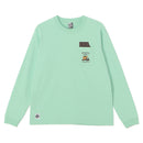 チャムス ホットチョコレートポケットブラッシュドロングスリーブTシャツ CH01-2659 Tシャツ 長袖 ポケット付 ユニセックス 親子お揃い