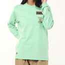 チャムス ホットチョコレートポケットブラッシュドロングスリーブTシャツ CH01-2659 Tシャツ 長袖 ポケット付 ユニセックス 親子お揃い