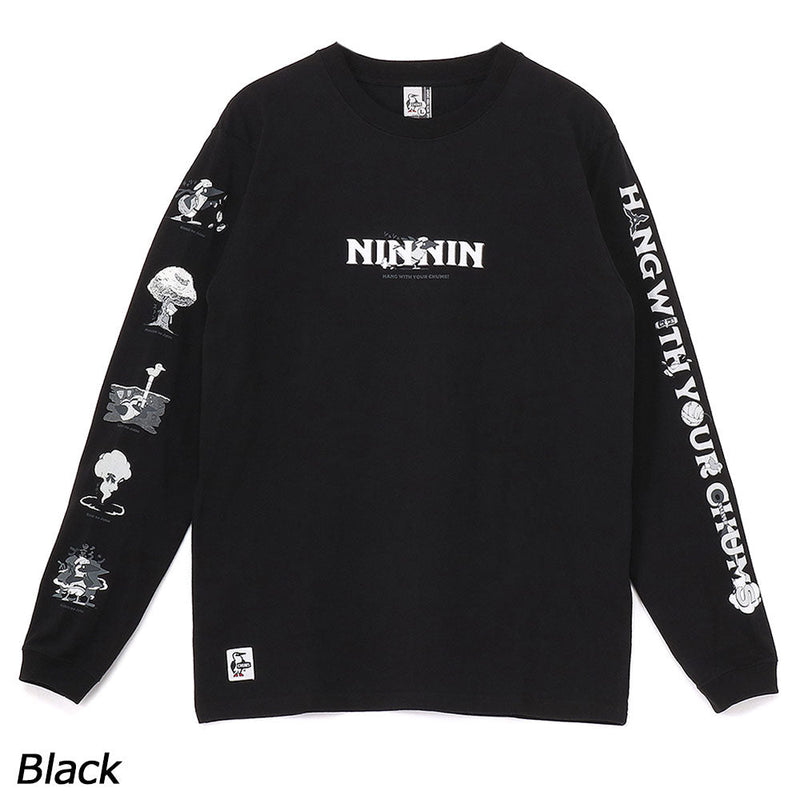 チャムス ザニンジャブラッシュドロングスリーブTシャツ CH01-2662 Tシャツ 長袖 ユニセックス