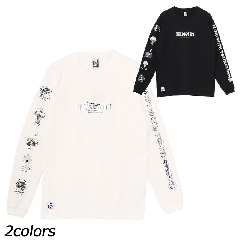 チャムス ザニンジャブラッシュドロングスリーブTシャツ CH01-2662 Tシャツ 長袖 ユニセックス