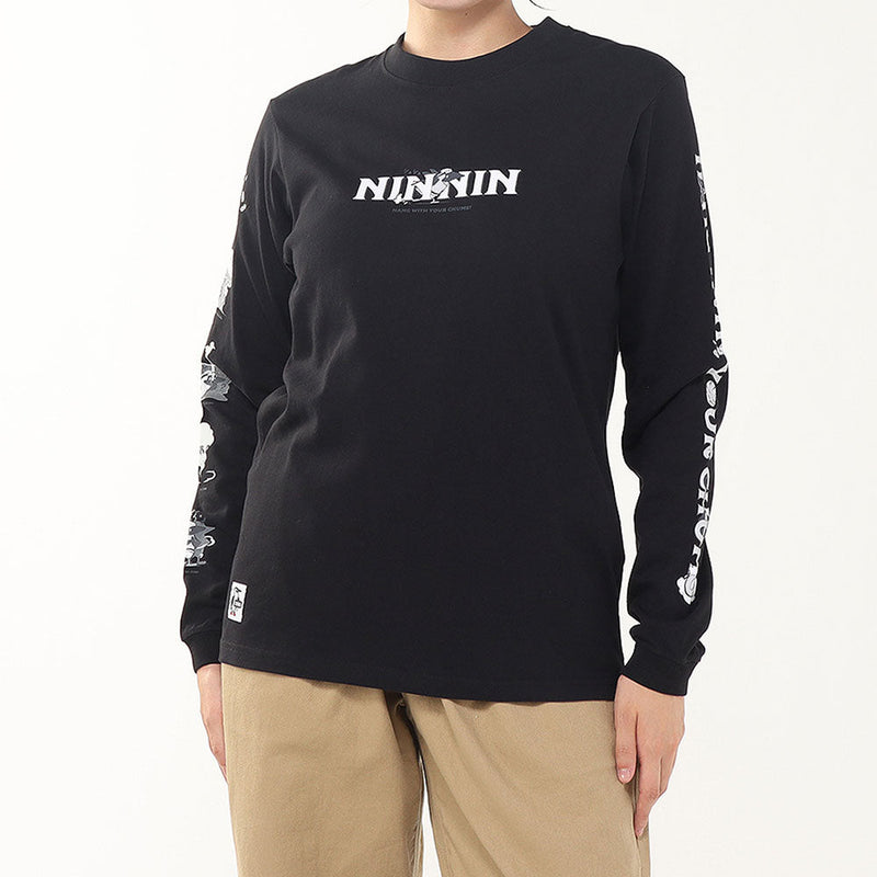 チャムス ザニンジャブラッシュドロングスリーブTシャツ CH01-2662 Tシャツ 長袖 ユニセックス
