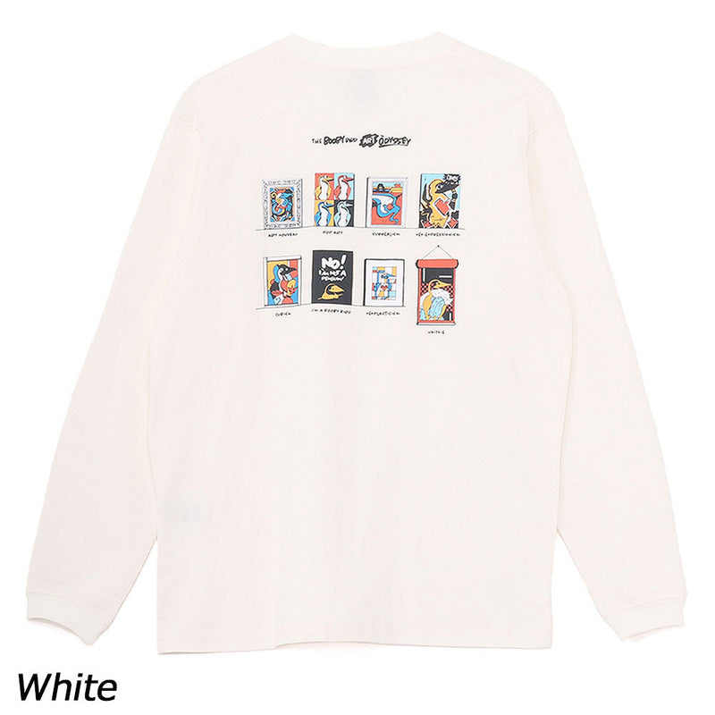 チャムス アートブービーブラッシュドロングスリーブTシャツ CH01-2664 Tシャツ 長袖 ユニセックス