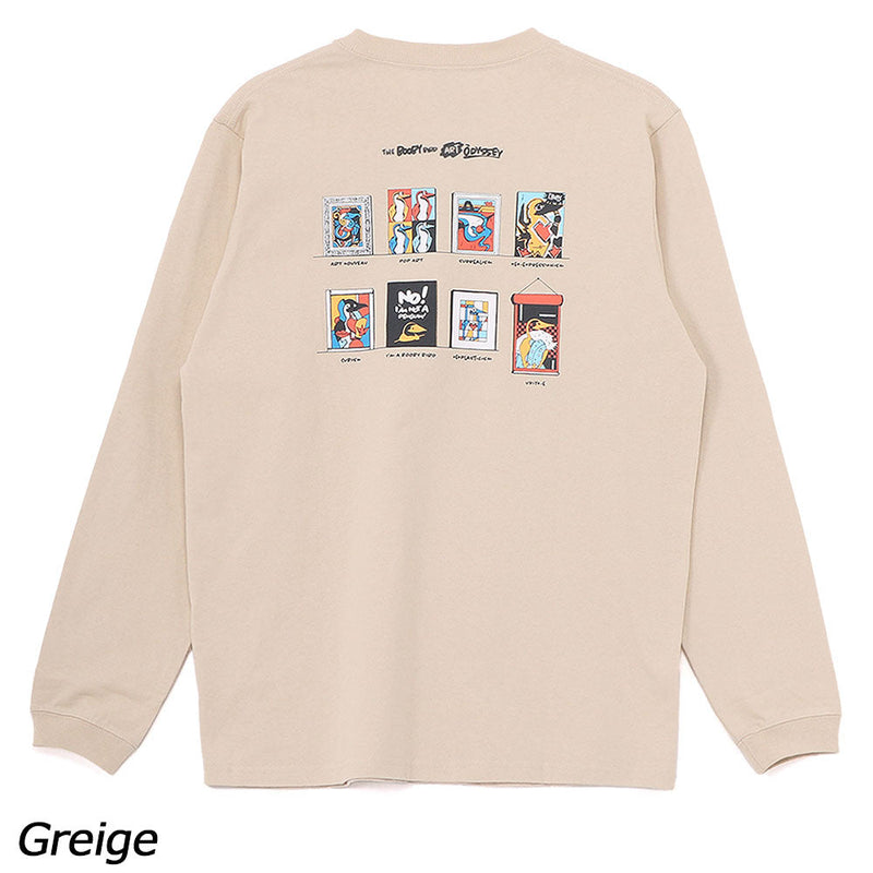 チャムス アートブービーブラッシュドロングスリーブTシャツ CH01-2664 Tシャツ 長袖 ユニセックス