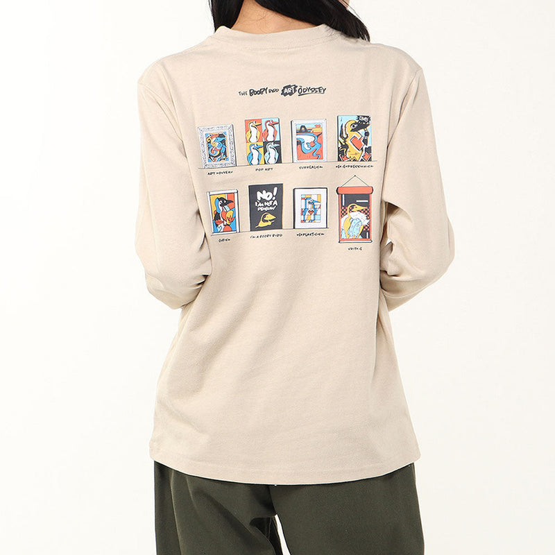 チャムス アートブービーブラッシュドロングスリーブTシャツ CH01-2664 Tシャツ 長袖 ユニセックス