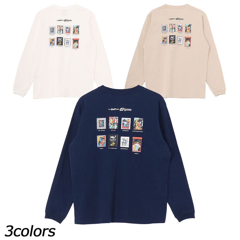 チャムス アートブービーブラッシュドロングスリーブTシャツ CH01-2664 Tシャツ 長袖 ユニセックス