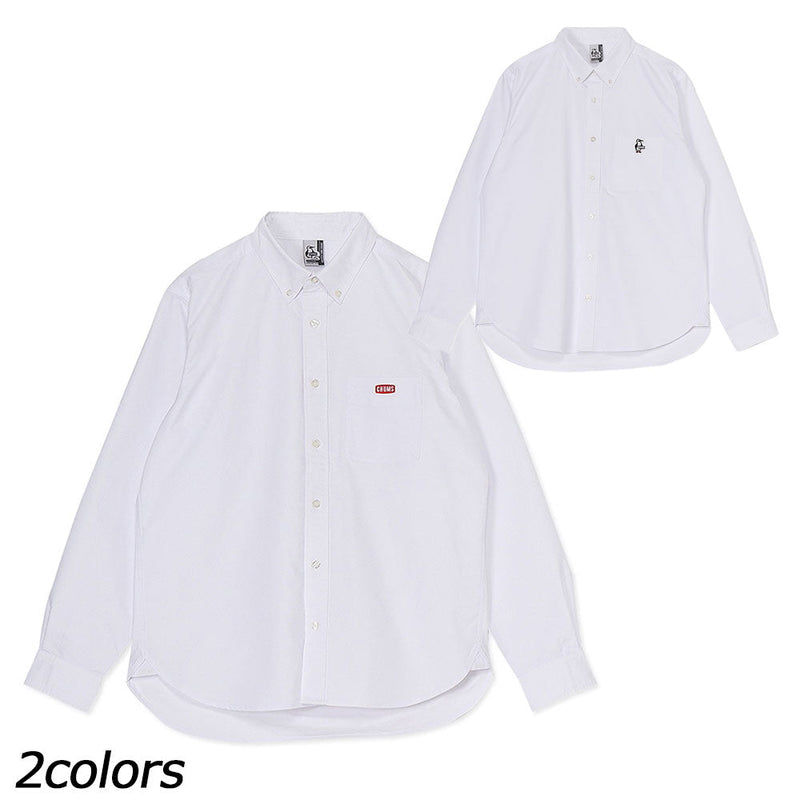 チャムス チャムスオックスロングスリーブシャツ CH02-1230 シャツ 長袖 ボタンダウン ユニセックス