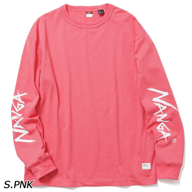 ナンガ エコハイブリッド スリーブ ロゴ ロングスリーブティー Tシャツ 長袖 ユニセックス