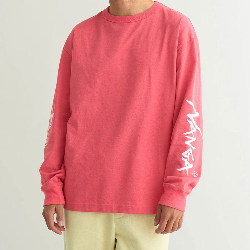 ナンガ エコハイブリッド スリーブ ロゴ ロングスリーブティー Tシャツ 長袖 ユニセックス