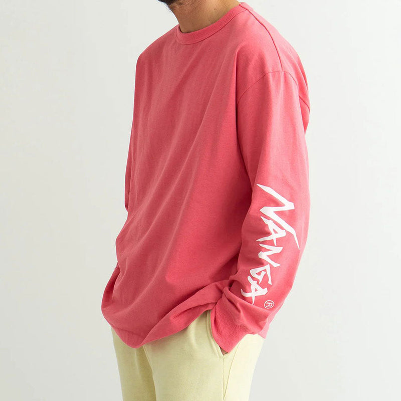 ナンガ エコハイブリッド スリーブ ロゴ ロングスリーブティー Tシャツ 長袖 ユニセックス