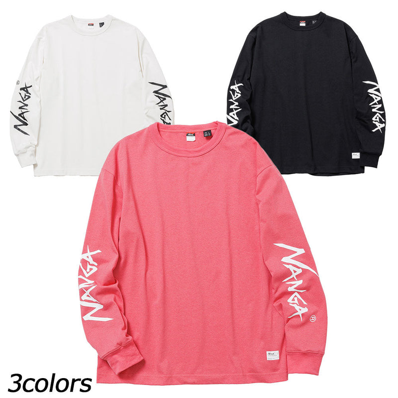ナンガ エコハイブリッド スリーブ ロゴ ロングスリーブティー Tシャツ 長袖 ユニセックス