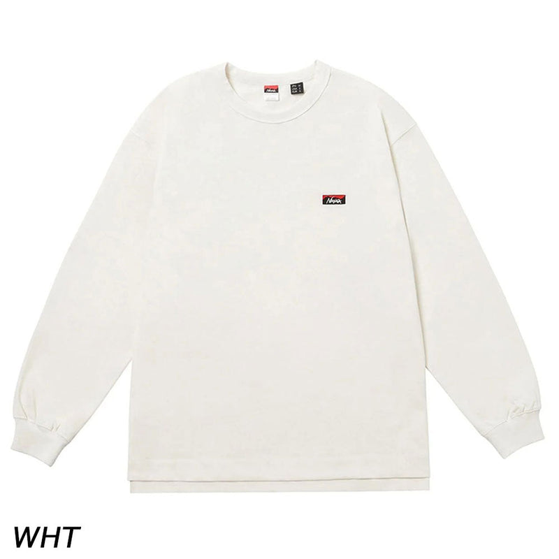 ナンガ エコハイブリッド ボックスロゴ エンブロイダリー ロングスリーブTシャツ Tシャツ 長袖 ユニセックス