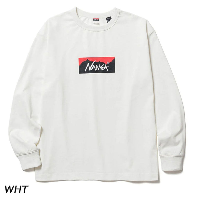 ナンガ エコハイブリッド ボックスロゴ ロングスリーブTシャツ Tシャツ 長袖 ユニセックス