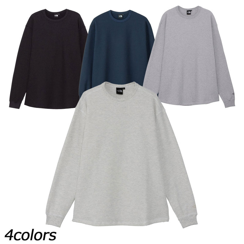 ノースフェイス ロングスリーブウォームワッフルクルー NT62436 Tシャツ 長袖 ワッフル生地 ユニセックス