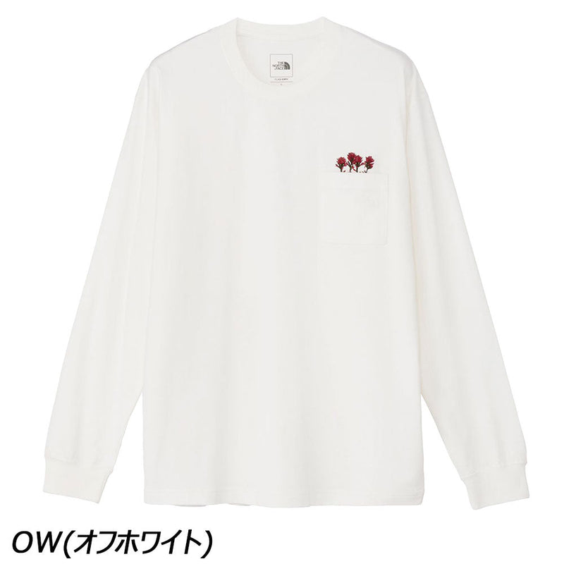 ノースフェイス ロングスリーブフラッシュドライフラワーロゴティー NT82535 Tシャツ 長袖 速乾 ユニセックス