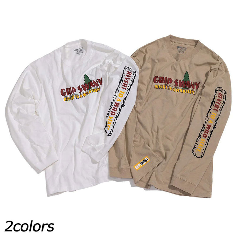 グリップスワニー ツリープリントロングスリーブティー GSMCT0006 Tシャツ 長袖 メンズ