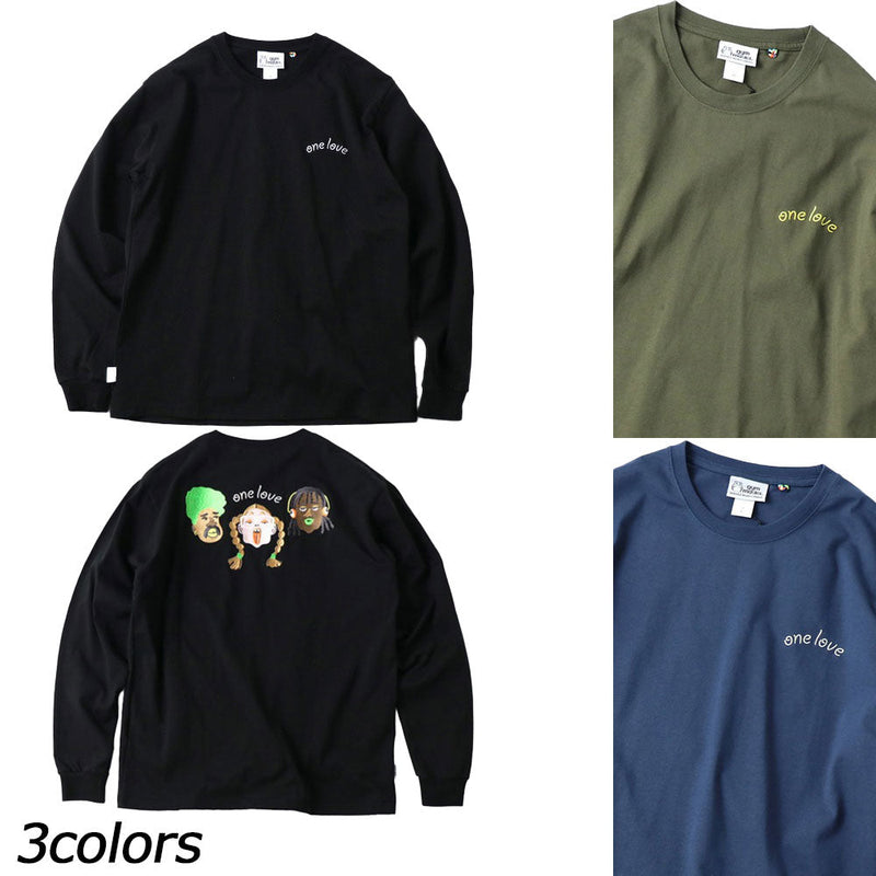 ジムマスター 7.4oz ONE LOVE刺繡ロンTee G421742 Tシャツ 長袖 ユニセックス