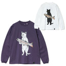 ゴースローキャラバン USA/C イワナ猫 ロングスリーブTEE 341902 Tシャツ 長袖 メンズ 341902