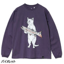 ゴースローキャラバン USA/C イワナ猫 ロングスリーブTEE 341902 Tシャツ 長袖 メンズ 341902